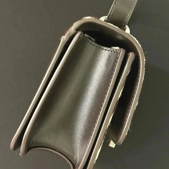 Tory Burch Eleanor Calfhair Fold over Crossbody Bag - Picture 6 of 12